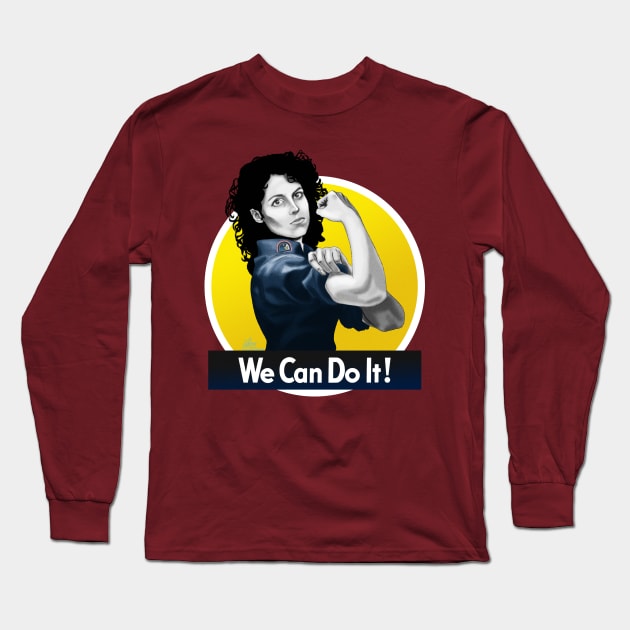 Ripley the Riveter Long Sleeve T-Shirt by kazoomoo